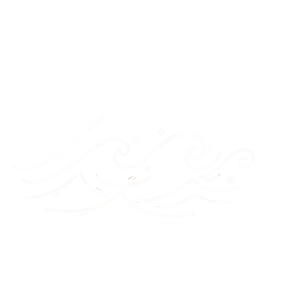 arte em branco com o nome bem servido sobre o desenho de um elefanta sobre ondas, em referência ao morro de itaipuaçú que se assemelha a um elefante e, abaixo, o nome itaipuaçú
