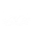 arte em branco com o nome bem servido sobre o desenho de um elefanta sobre ondas, em referência ao morro de itaipuaçú que se assemelha a um elefante e, abaixo, o nome itaipuaçú